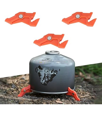 Amazon.co.jp: SOLOHIKE ガス缶スタンド 三脚 ホルダー スタビライザー